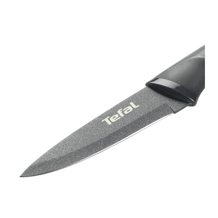 Tefal - Nerūdijančio plieno raižybos peilis FRESH KITCHEN 9 cm pilka/žalia