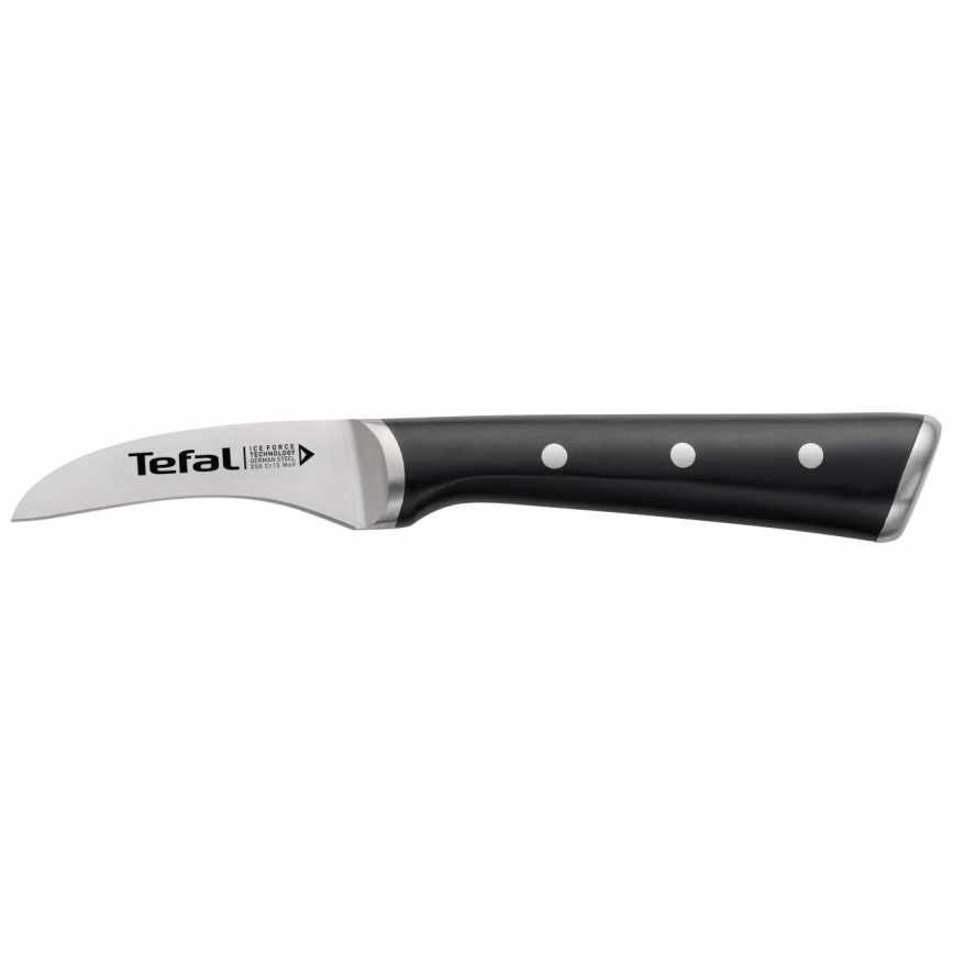Tefal - Nerūdijančio plieno raižybos peilis ICE FORCE 7 cm blizgus chromas/juoda