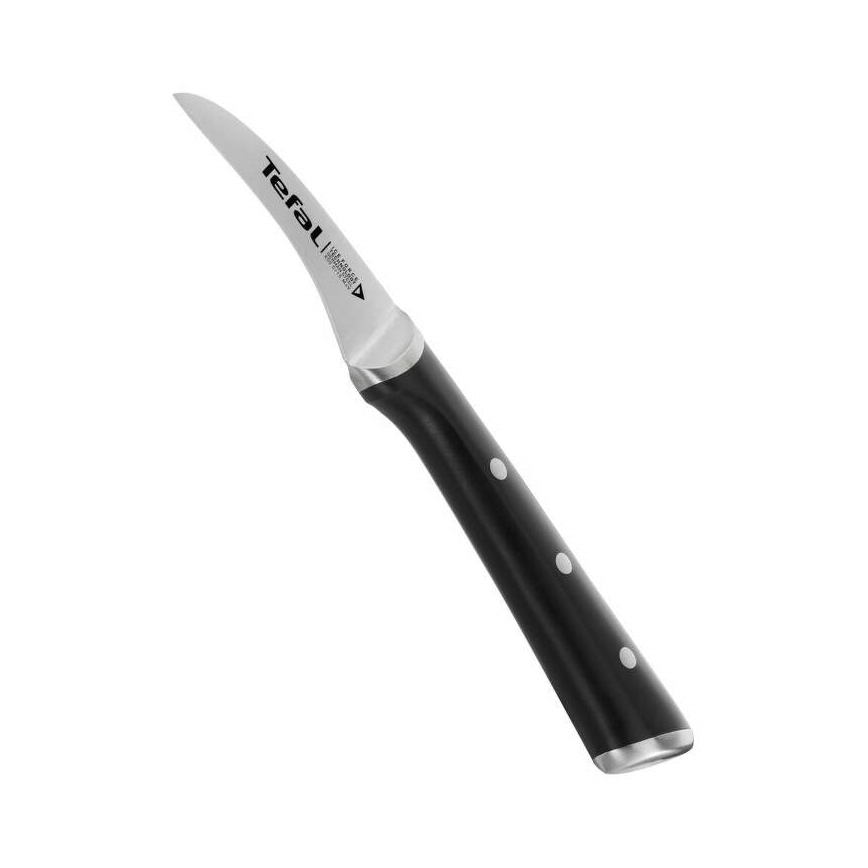 Tefal - Nerūdijančio plieno raižybos peilis ICE FORCE 7 cm blizgus chromas/juoda