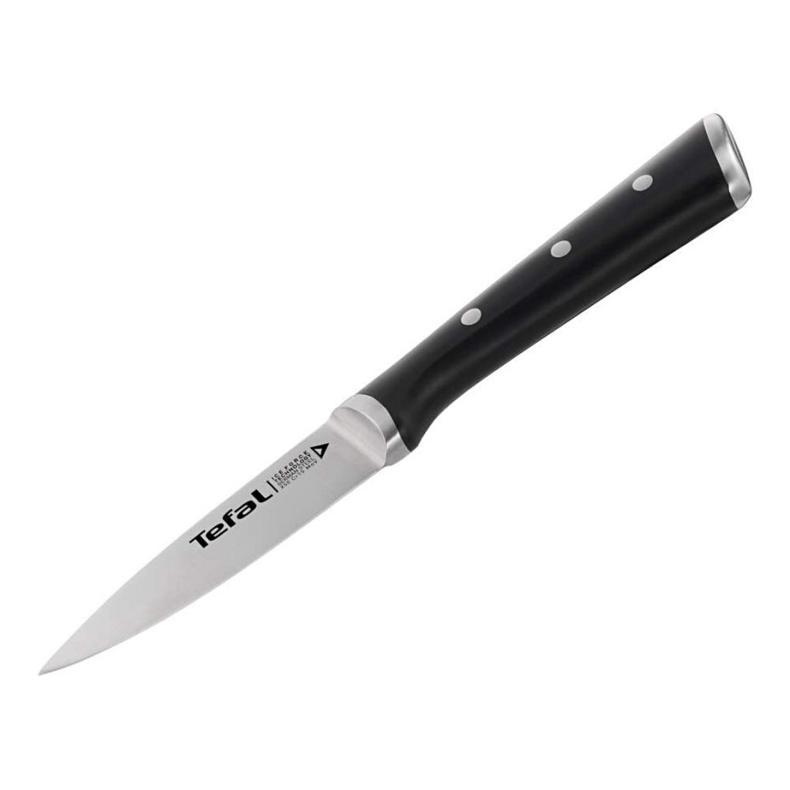 Tefal - Nerūdijančio plieno raižybos peilis ICE FORCE 9 cm blizgus chromas/juoda