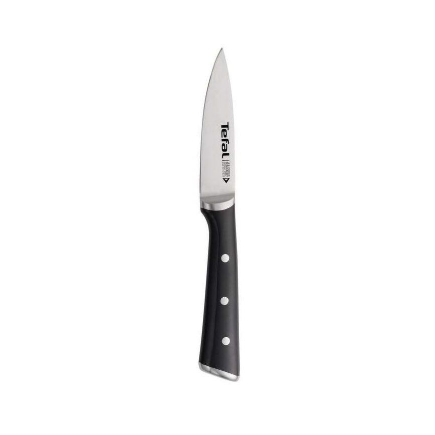 Tefal - Nerūdijančio plieno raižybos peilis ICE FORCE 9 cm blizgus chromas/juoda