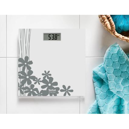 Tefal - Skaitmeninės asmeninės svarstyklės PREMISS 1xCR2032 pilka