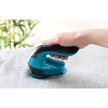 Tefal - Pūkelių valiklis LINT 2xAA juoda/mėlyna