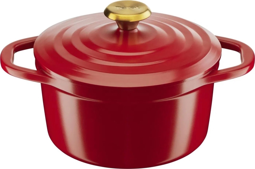 Tefal - Puodas su dangčiu AIR 20 cm raudonas