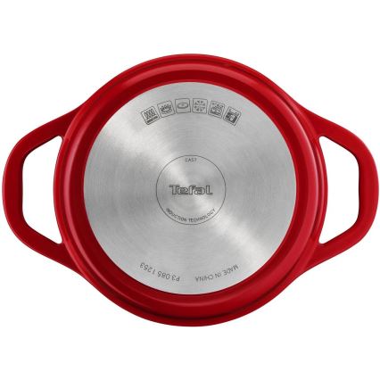 Tefal - Puodas su dangčiu AIR 20 cm raudonas