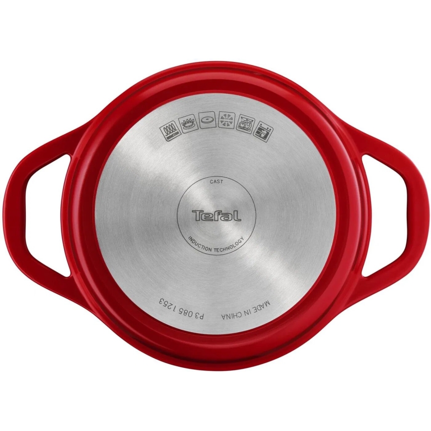 Tefal - Puodas su dangčiu AIR 20 cm raudonas
