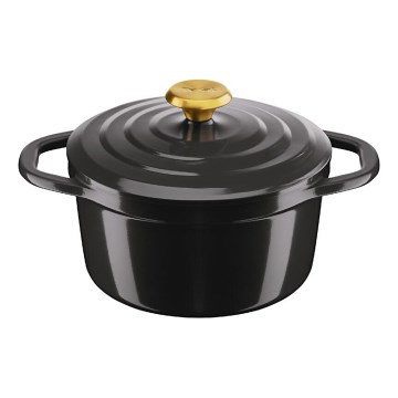 Tefal - Puodas su dangteliu AIR 20 cm antracitas