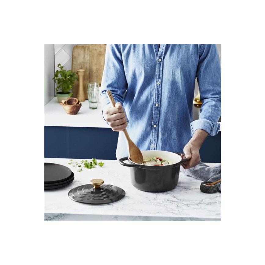 Tefal - Puodas su dangteliu AIR 20 cm antracitas