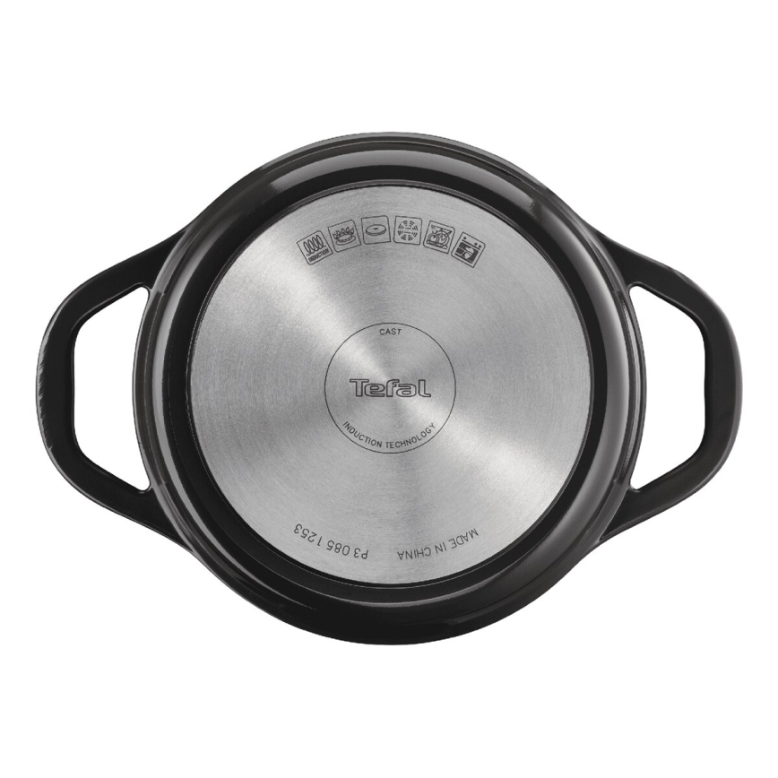 Tefal - Puodas su dangteliu AIR 20 cm antracitas