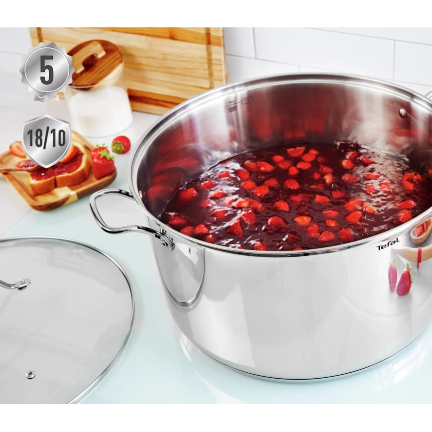 Tefal - Puodų komplektas 10 vnt. INTUITION nerūdijantis