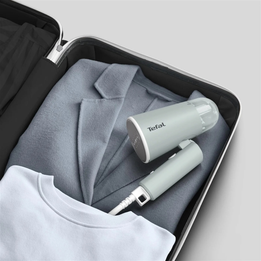 Tefal - Rankinis drabužių garintuvas ORIGIN TRAVEL žalia