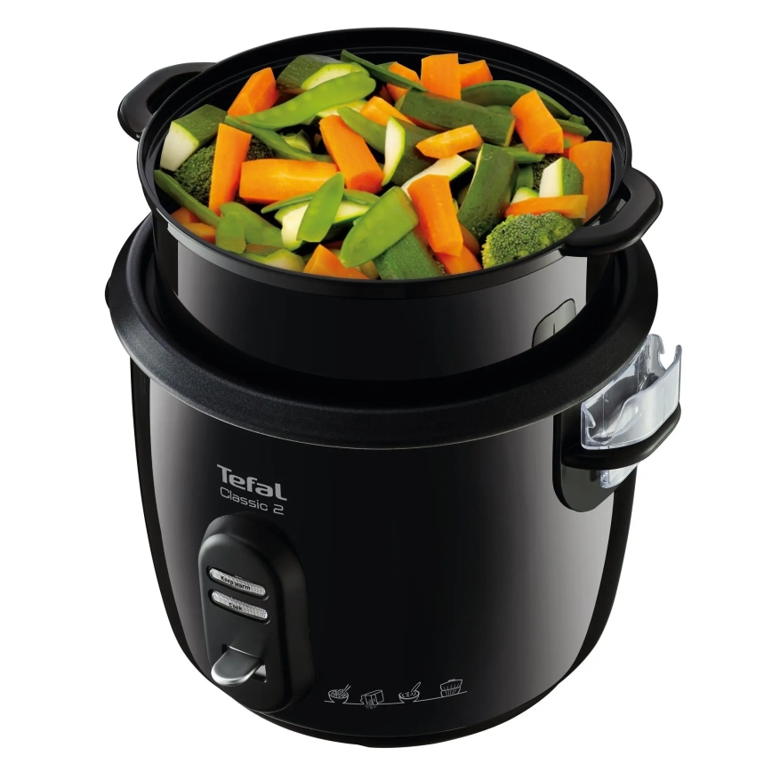 Tefal - Ryžių viryklė CLASSIC 600W/230V 5 l juoda