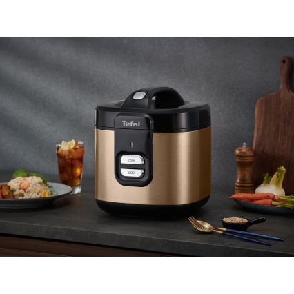 Tefal - Ryžių viryklė COPPERTINTO 600/230V 2 l varinė