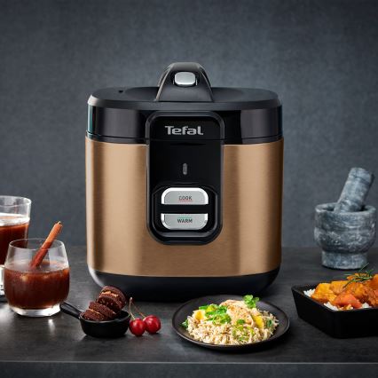 Tefal - Ryžių viryklė COPPERTINTO 600/230V 2 l varinė