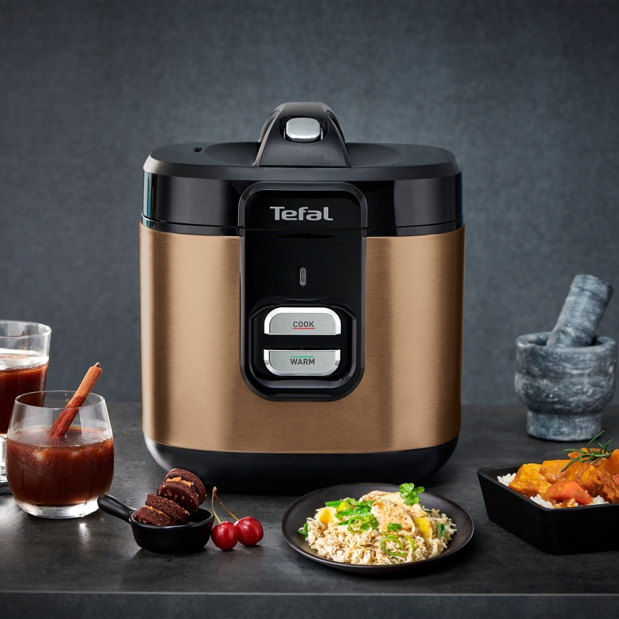 Tefal - Ryžių viryklė COPPERTINTO 600/230V 2 l varinė