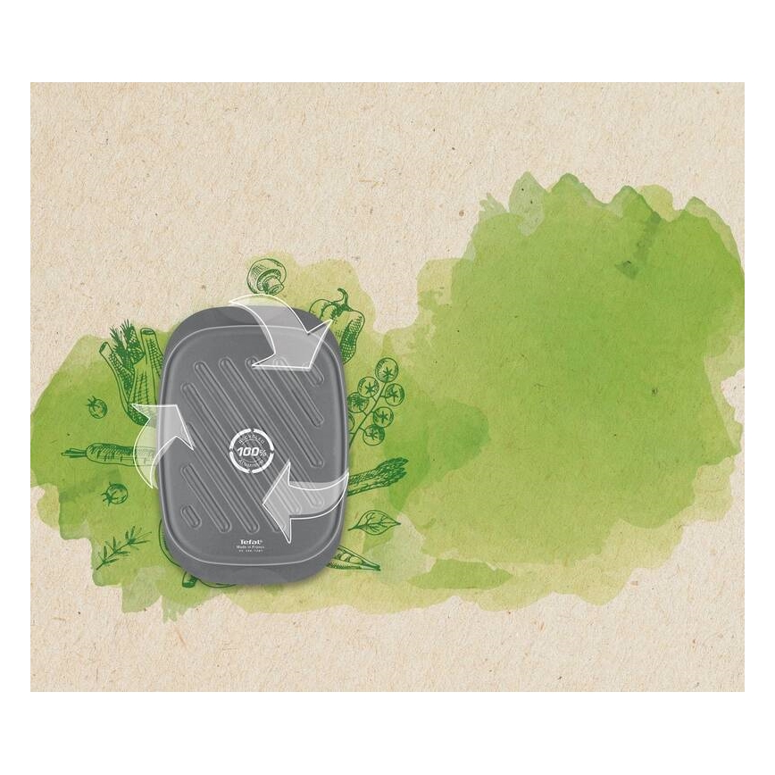 Tefal - Skrudinimo keptuvė LA RECYCLE 27x39 cm juoda