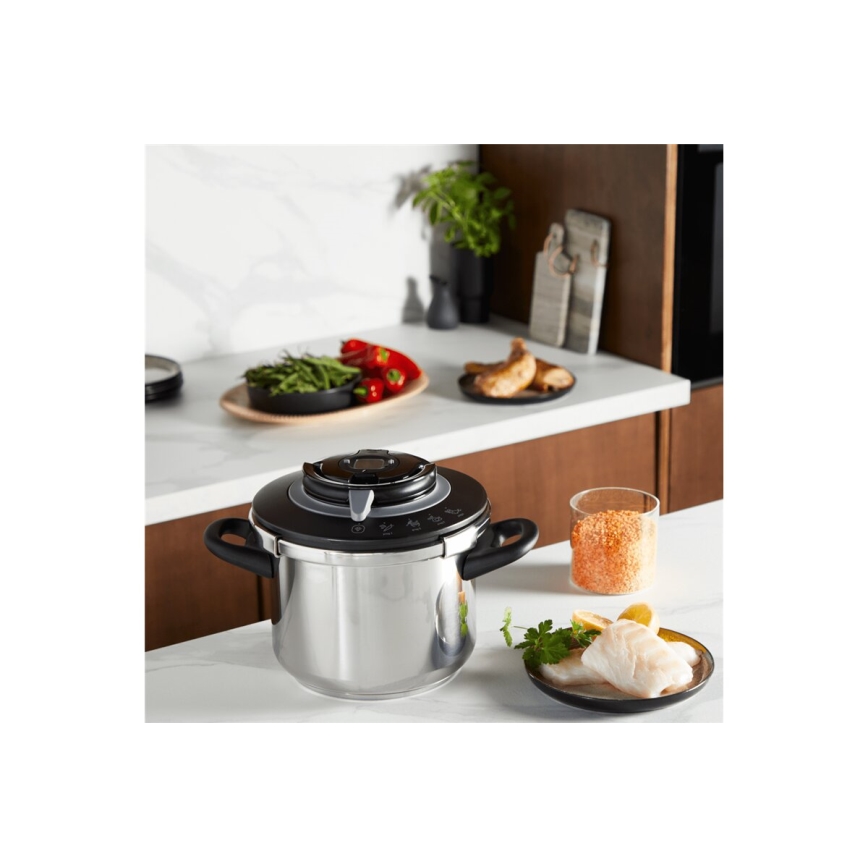 Tefal - Slėginė viryklė 4,5 l CLIPSO+ CHEF nerūdijantis