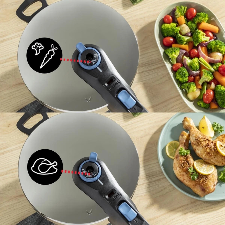 Tefal - Slėginė viryklė 4 l SECURE TRENDY nerūdijantis