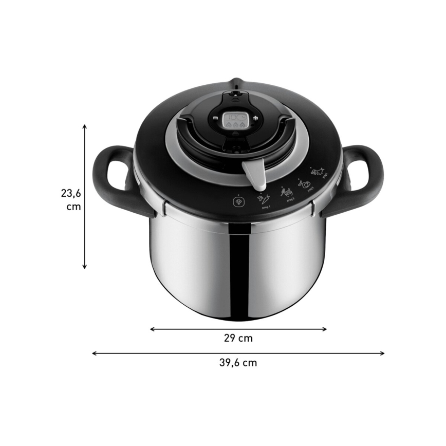 Tefal - Slėginė viryklė 8 l CLIPSO+ CHEF nerūdijantis
