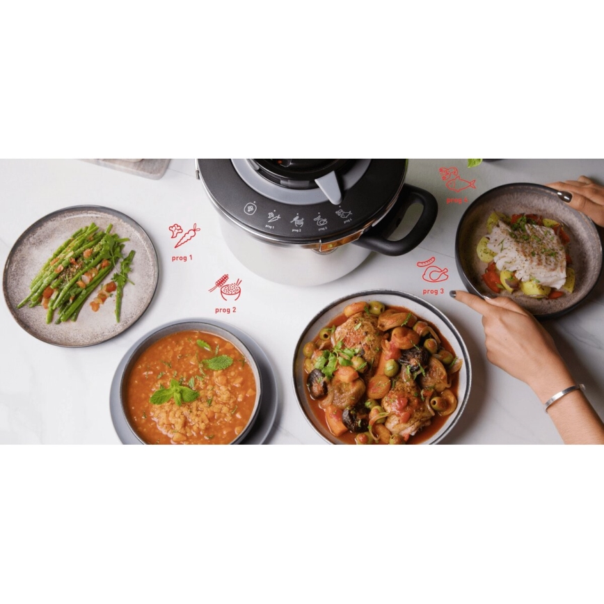 Tefal - Slėginis puodas 4,5 l CLIPSO+ CHEF nerūdijančio plieno