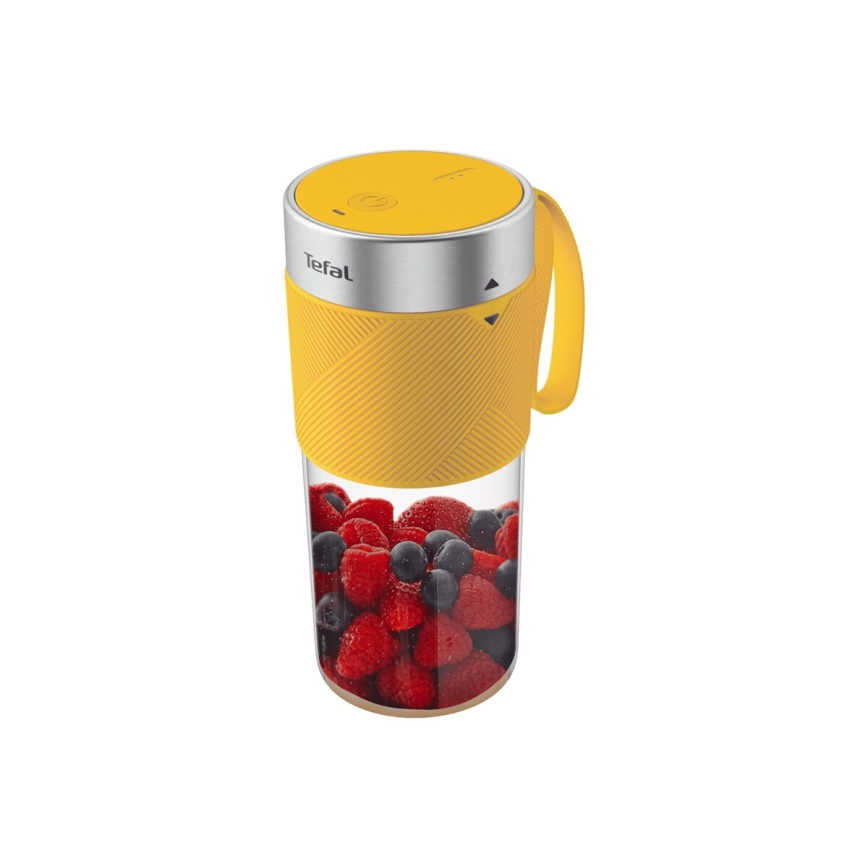 Tefal - Smoothie blenderis BLENDFORCE 50W/5V 1200 mAh geltona