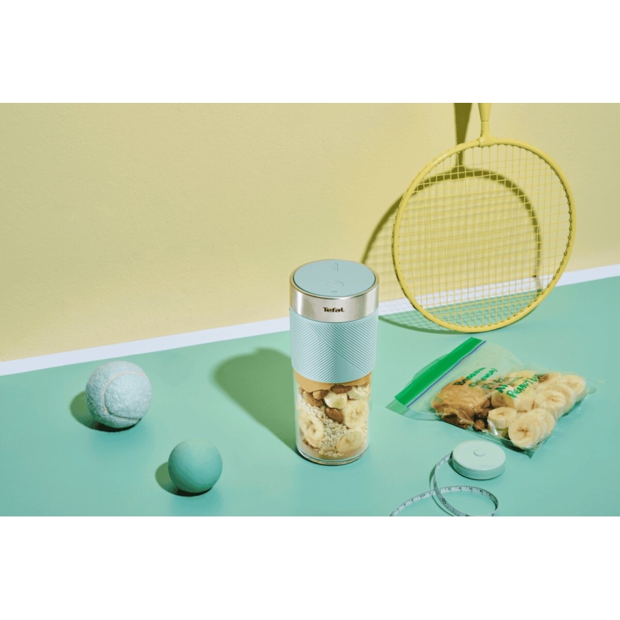 Tefal - Smoothie blenderis BLENDFORCE 50W/5V 1200 mAh Mėtinė