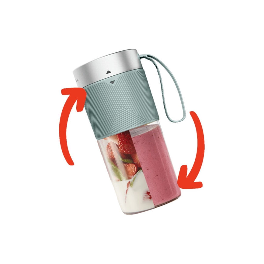 Tefal - Smoothie blenderis BLENDFORCE 50W/5V 1200 mAh Mėtinė