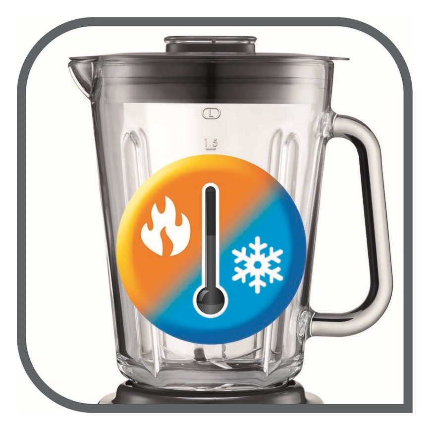 Tefal - Stalinis blenderis 2 l PERFECTMIX+ 1200W/230V matinis chromas/juoda