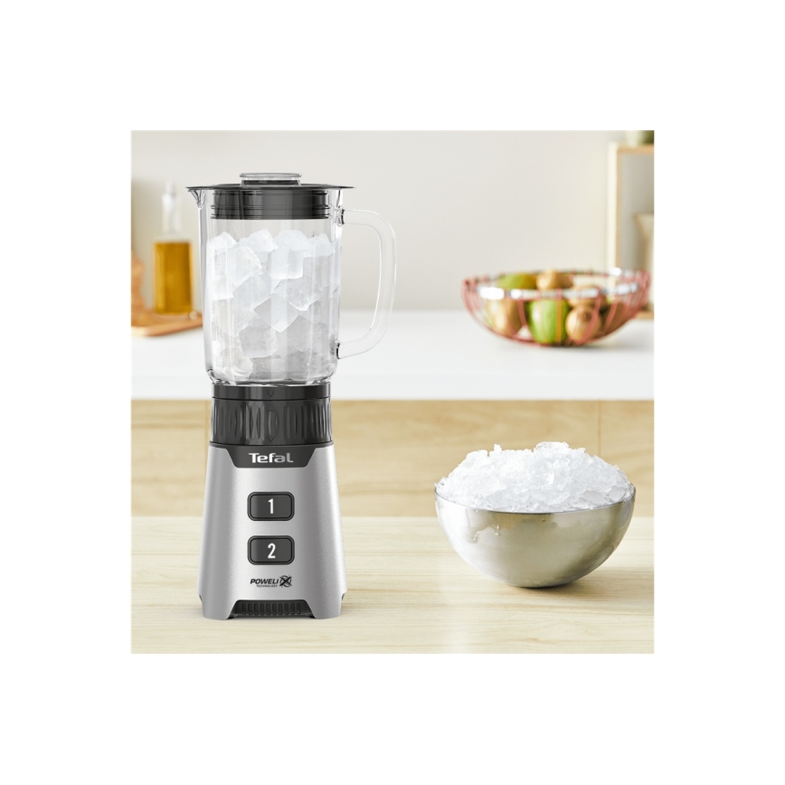 Tefal - Stalinis blenderis BLENDFORCE 400W/230V nerūdijantis/juoda