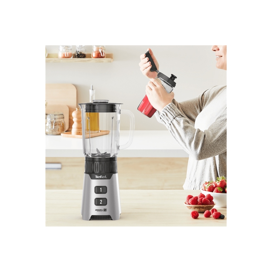 Tefal - Stalinis blenderis BLENDFORCE 400W/230V nerūdijantis/juoda