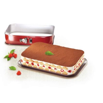 Tefal - Sulankstoma torto forma DELIBAKE 36x24 cm raudona