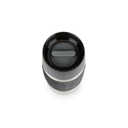 Tefal - Terminis puodelis 300 ml COMPACT MUG nerūdijantis/juoda
