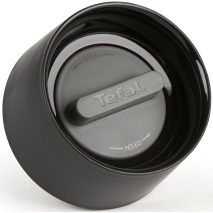 Tefal - Terminis puodelis 300 ml COMPACT MUG nerūdijantis/juoda
