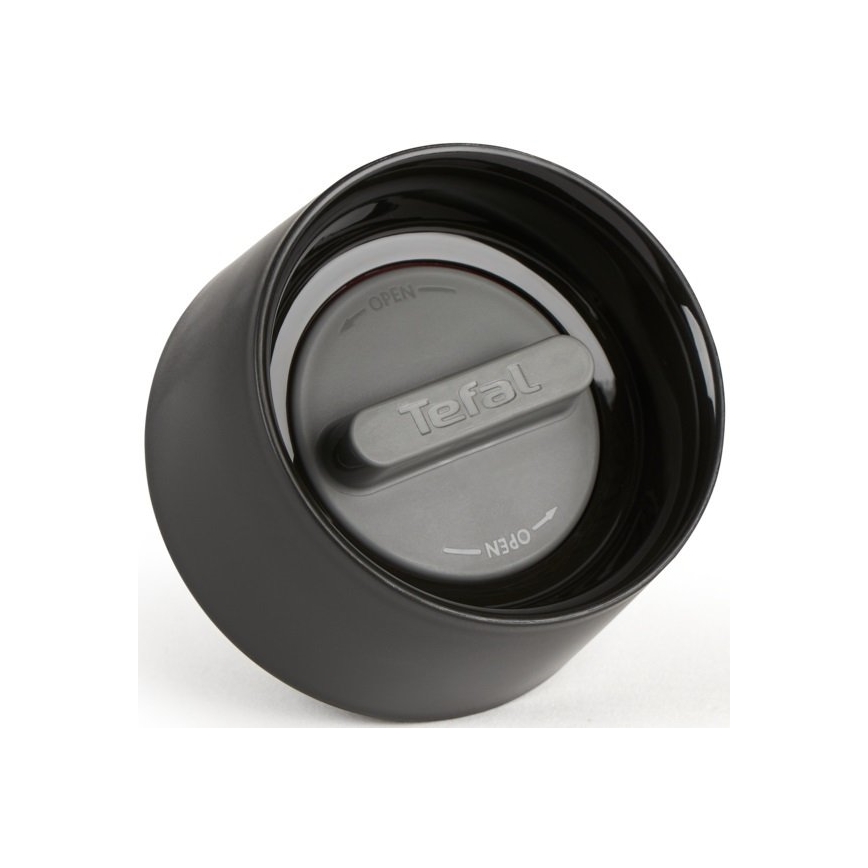 Tefal - Terminis puodelis 300 ml COMPACT MUG nerūdijantis/juoda