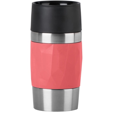Tefal - Terminis puodelis 300 ml COMPACT MUG nerūdijantis/raudona