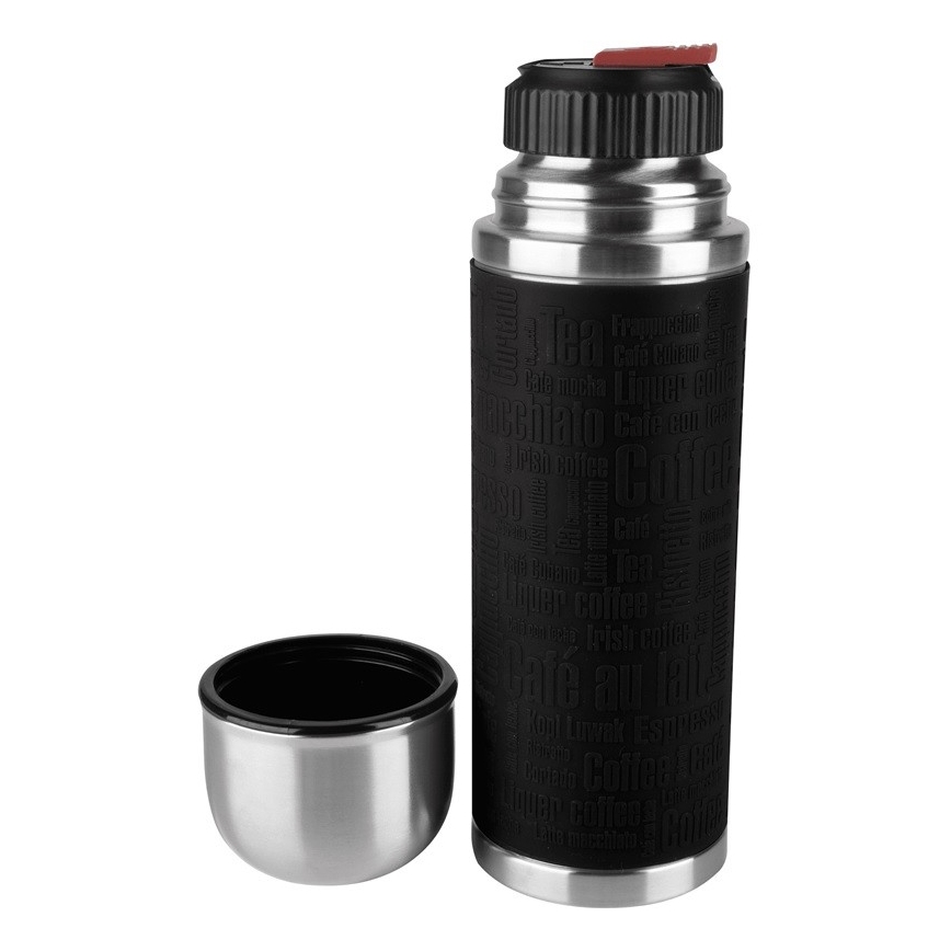 Tefal - Termosas su puodeliu 0,5 l SENATOR nerūdijantis/juoda