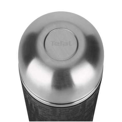 Tefal - Termosas su puodeliu 1 l SENATOR nerūdijantis/juoda