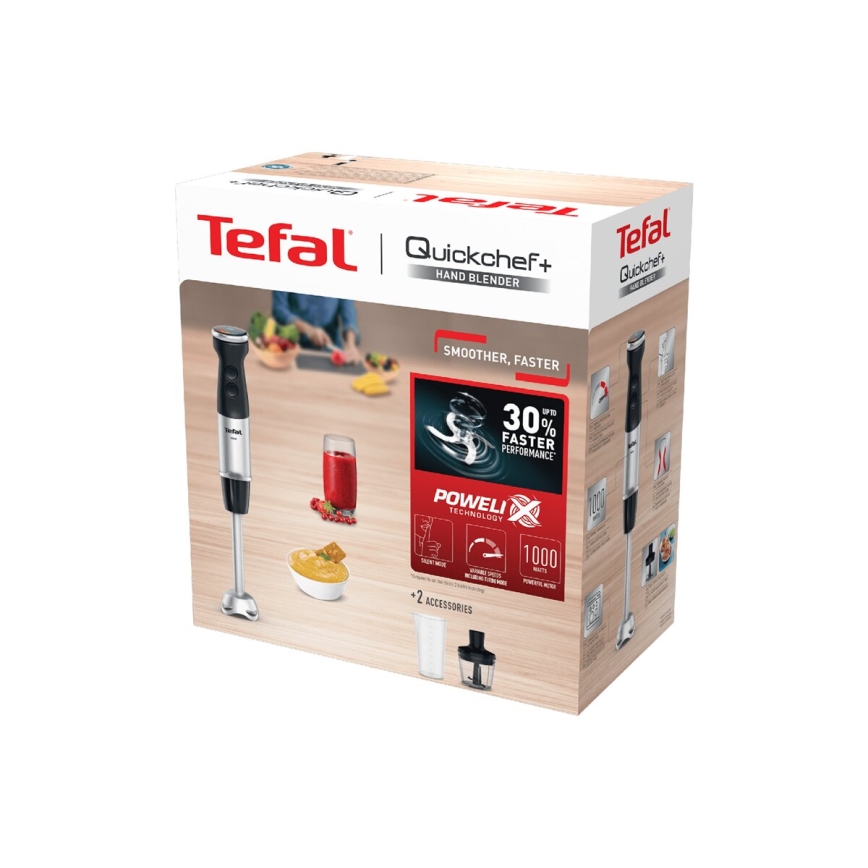 Tefal - Trintuvas QUICKCHEF 1000W/230V juoda