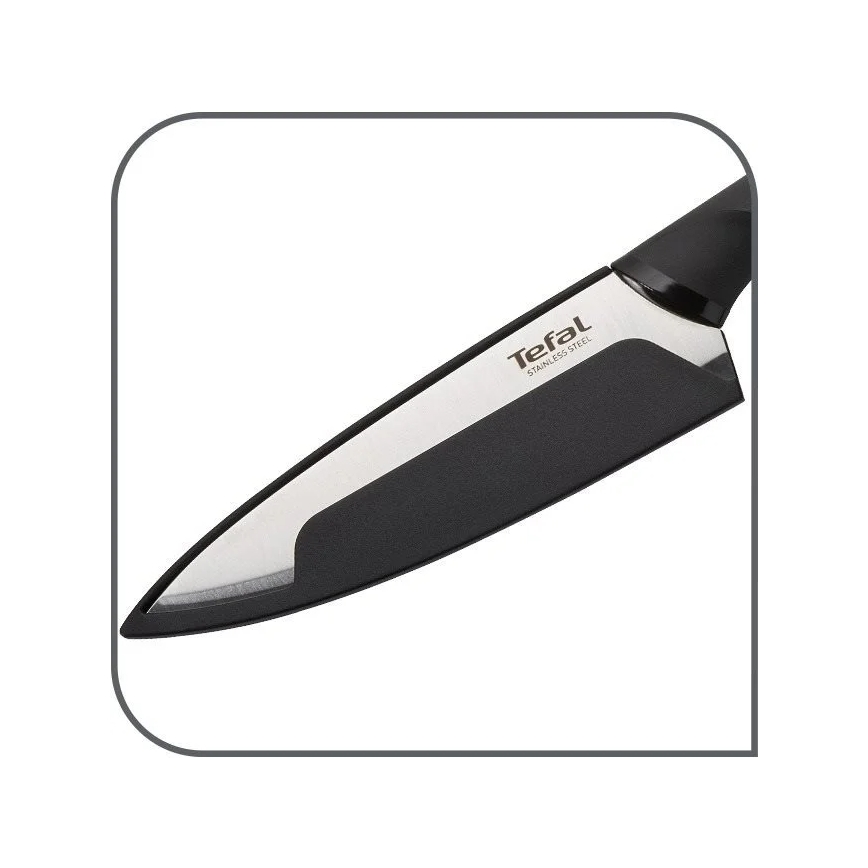 Tefal - Universalus nerūdijančio plieno peilis COMFORT 12 cm blizgus chromas/juoda