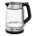 Tefal - Virdulys GLASS 1,7l 2200W/230V juoda/nerūdijantis