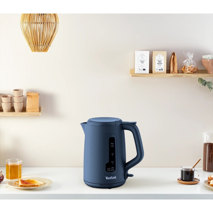 Tefal - Virdulys MORNING 1,7 l 2400W/230V mėlyna
