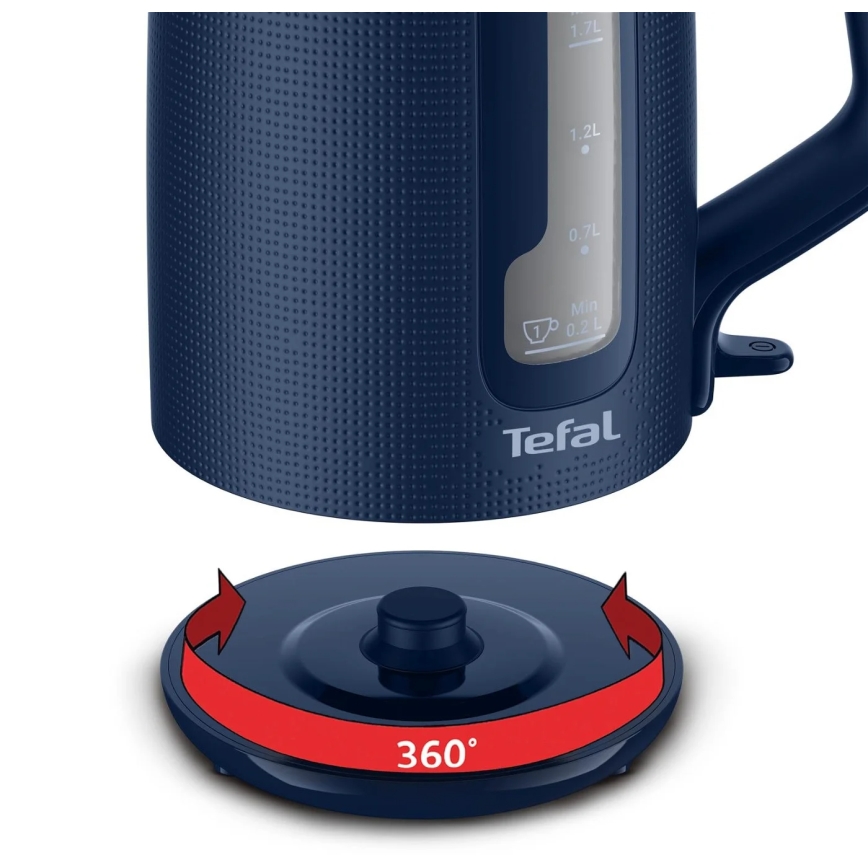 Tefal - Virdulys MORNING 1,7 l 2400W/230V mėlyna