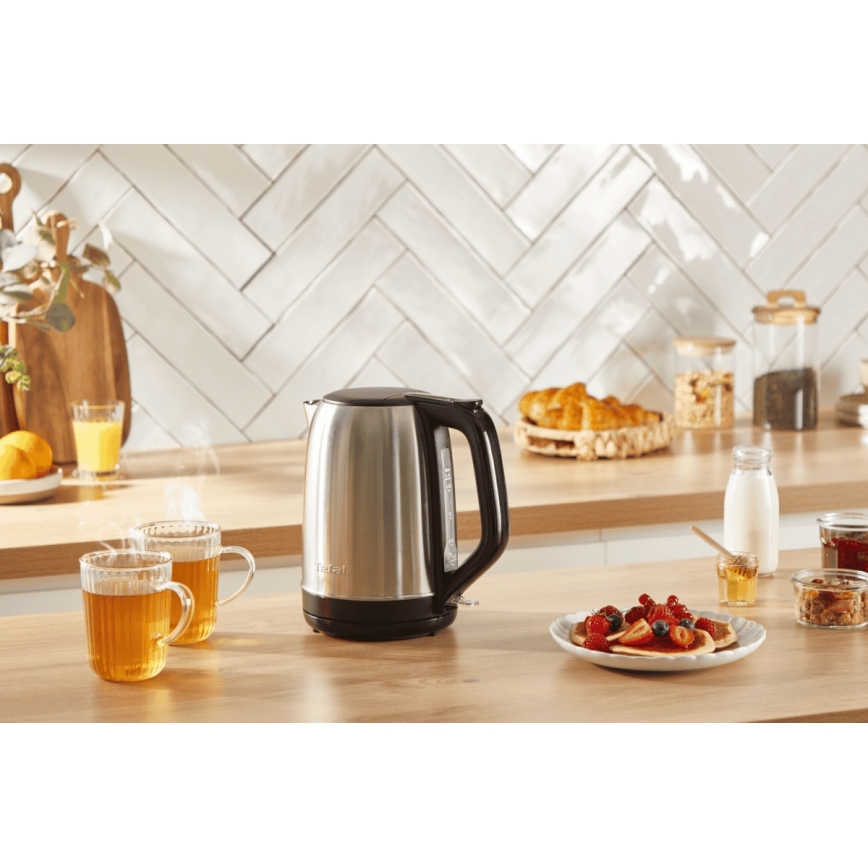 Tefal - Virdulys SUBITO 1,7l 2400W/230V nerūdijantis/juoda