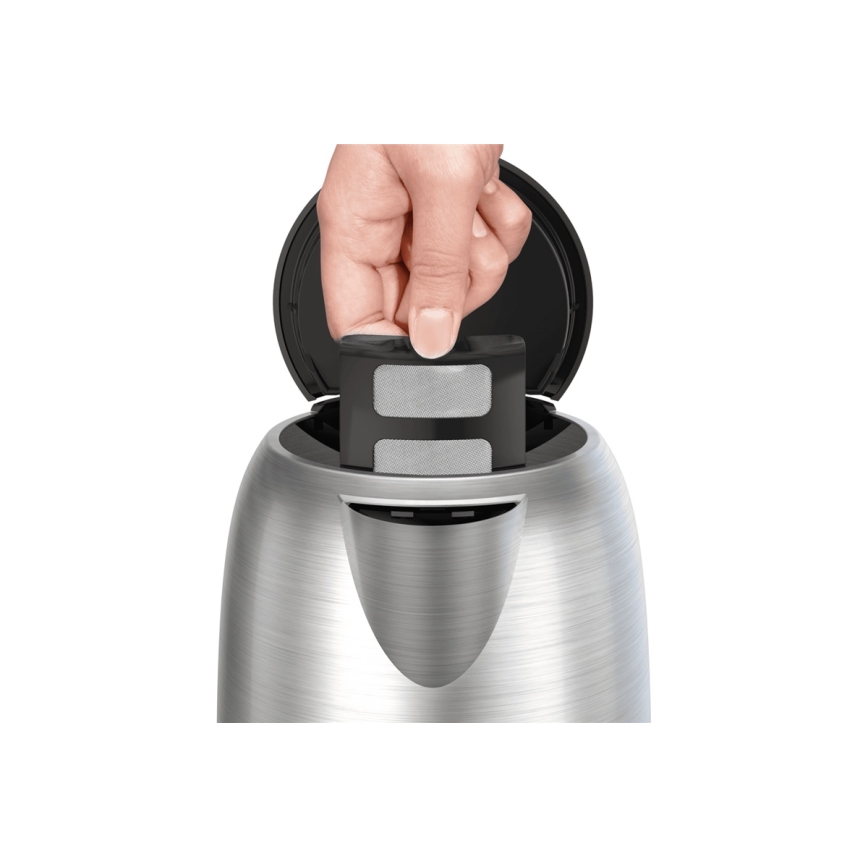 Tefal - Virdulys SUBITO 1,7l 2400W/230V nerūdijantis/juoda