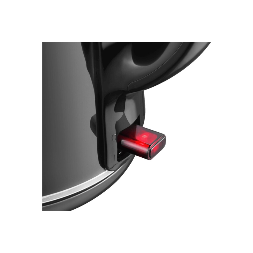 Tefal - Virdulys THERMO PROTECT XL 1,9l 1650W/230V nerūdijantis/juoda