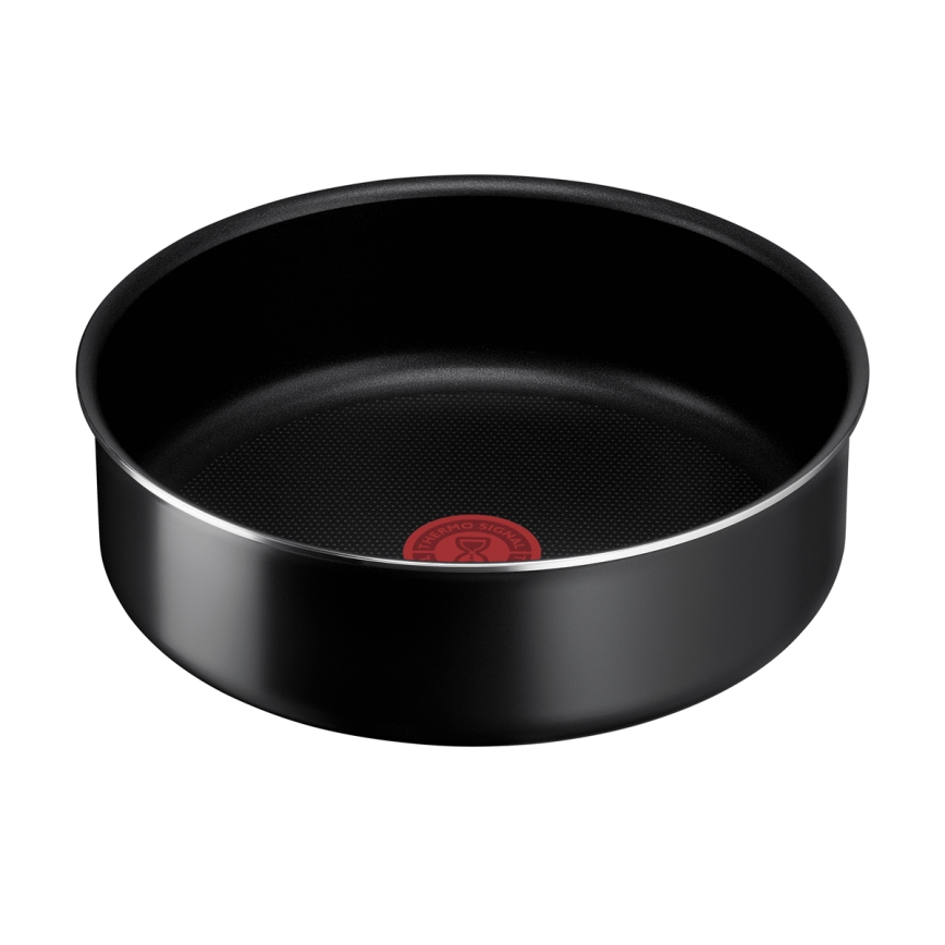 Tefal - Virtuvės indų rinkinys 13 vnt. INGENIO EASY COOK & CLEAN BLACK