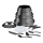 Tefal - Virtuvės indų rinkinys 20 vnt. INGENIO DAILY CHEF ON juoda