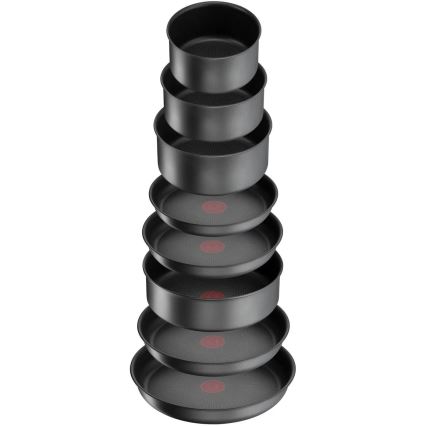 Tefal - Virtuvės indų rinkinys 20 vnt. INGENIO DAILY CHEF ON juoda