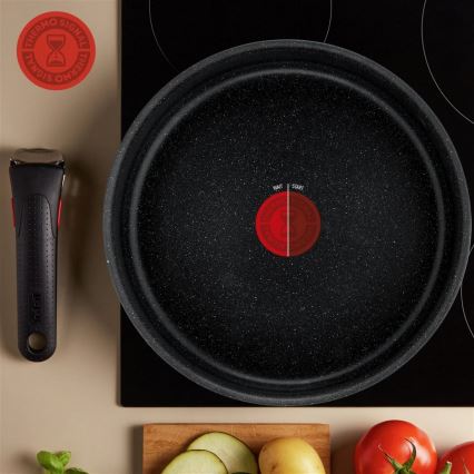 Tefal - Virtuvės indų rinkinys 8 vnt. INGENIO BLACK STONE