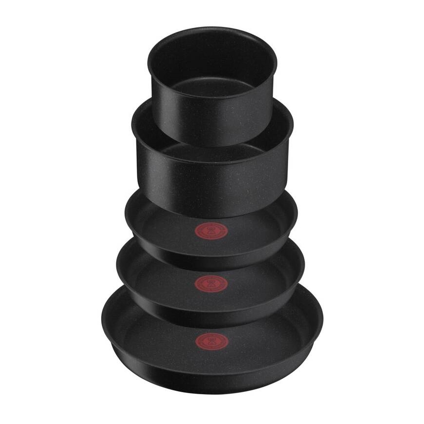 Tefal - Virtuvės indų rinkinys 8 vnt. INGENIO BLACK STONE